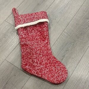 Red and White Christmas Stocking